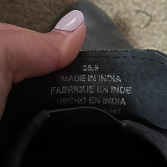 Free People | Gray Leather Brady Slip On Loafer Flats Size 35.5 - Picture 10 of 10